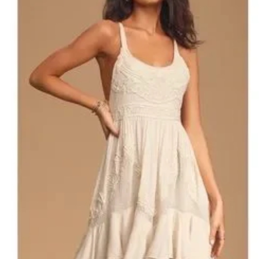 Free People Beaded dress - Large -New With Tags